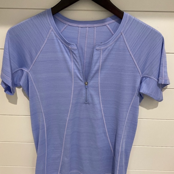 Athleta Pacifica Short Sleeve Top - Periwinkle - Picture 1 of 5